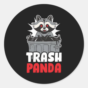 Sticker Rond Panda Trash