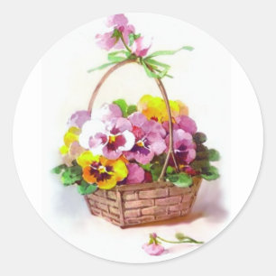 Sticker Rond Panier