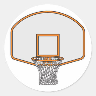 Sticker Rond panier de basketball