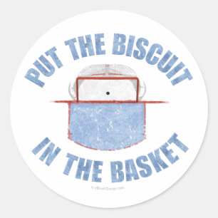 Sticker Rond Panier de biscuit (hockey)