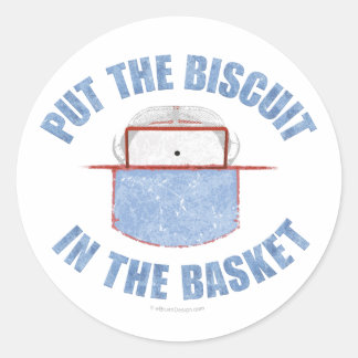Sticker Rond Panier de biscuits (Hockey)