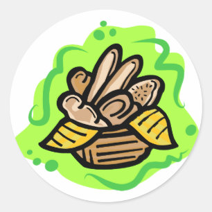 Sticker Rond Panier de pain