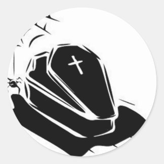 Sticker Rond Panier de vampire
