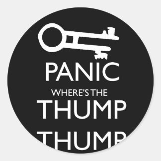 Sticker Rond Panique
