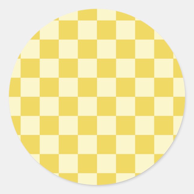 Sticker Rond Panneau de contrôle jaune beurre (Devant)