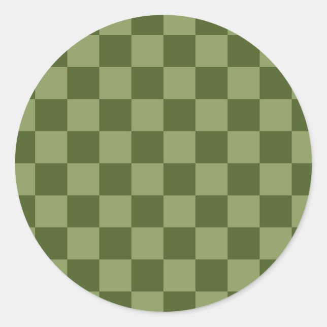 Sticker Rond Panneau de contrôle vert Moss (Devant)