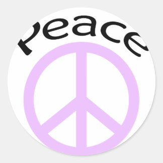 Sticker Rond Panneau de paix