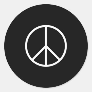 Sticker Rond Panneau de paix