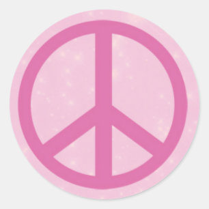 Sticker Rond Panneau de Paix Rose.jpg