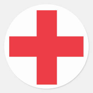 Sticker Rond Panneau Kit de premiers soins