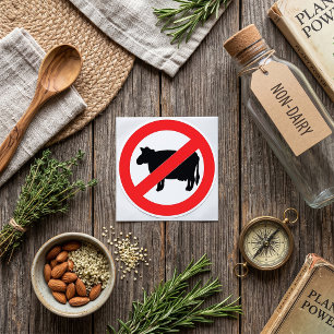 Sticker Rond Panneau Pas de Boeuf