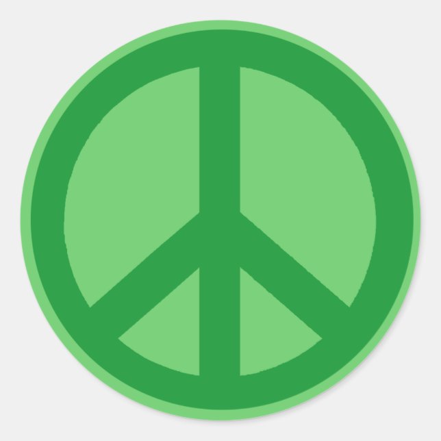 Sticker Rond Panneau vert (Devant)