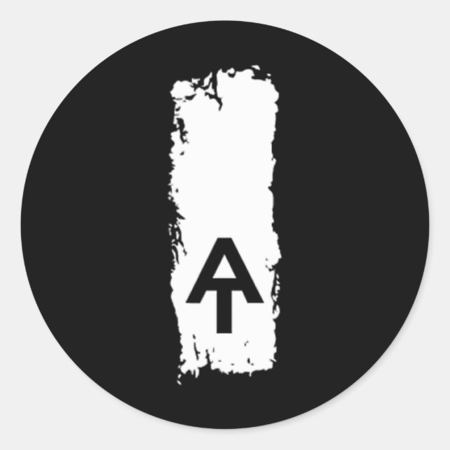 Sticker Rond Pansement de poche Appalachian Trail Blaze  (Devant)