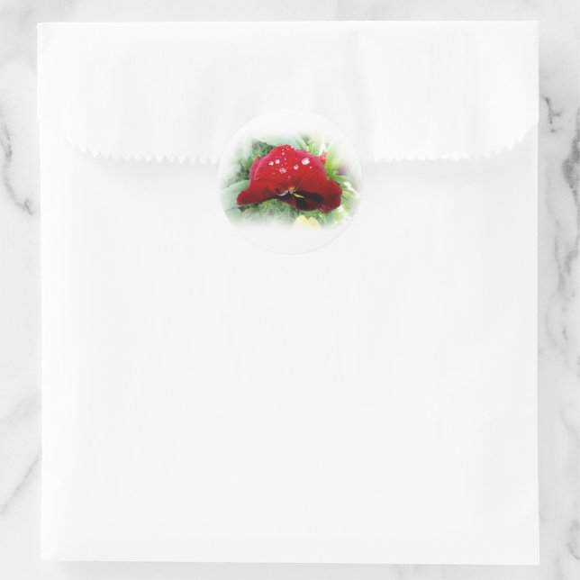 Sticker Rond Pansement rouge vif (Sac)
