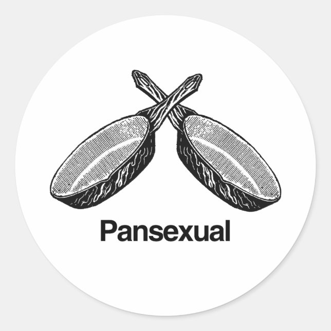 Sticker Rond Pansexuel (Devant)