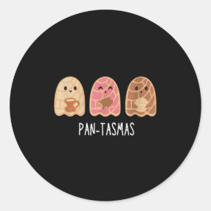 Sticker Rond Pantasmas Ghost Funky Conchas Mexicain Ghost H