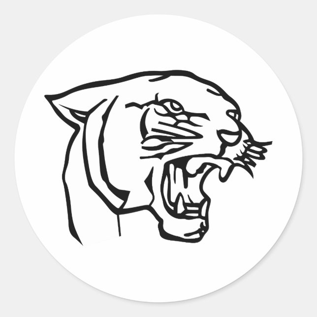 Sticker Rond Panther (Devant)