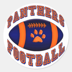 Sticker Rond Panthers Football