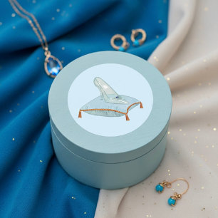 Sticker Rond Pantoufle de verre