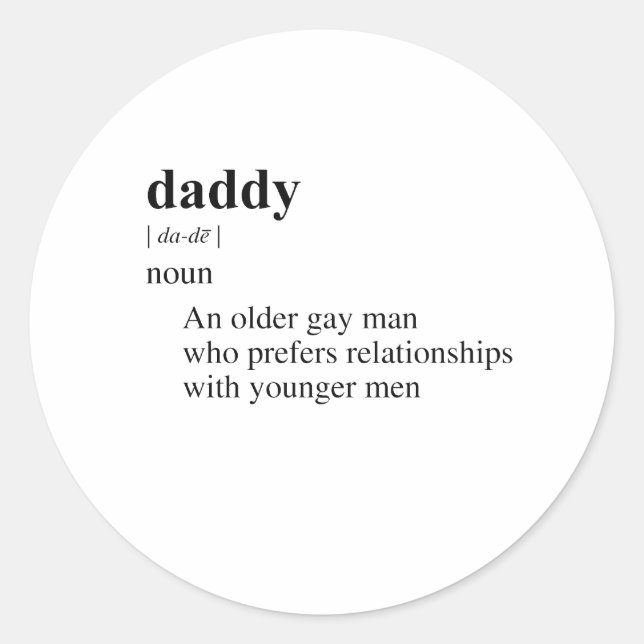 STICKER ROND PAPA (Devant)