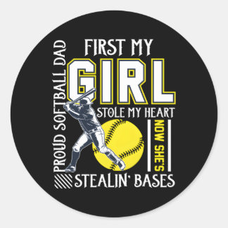 Sticker Rond Papa A Volé Mon Lui Pour Papa