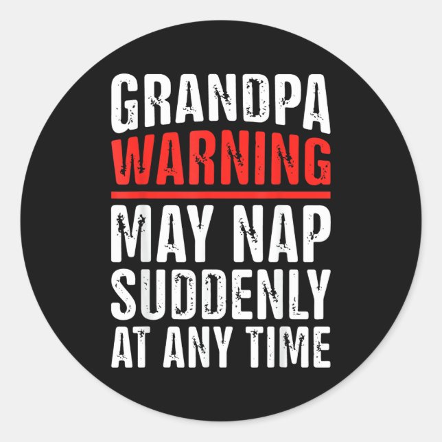 Sticker Rond Papa Art For Grandpa From Grandkids Father's Day P (Devant)