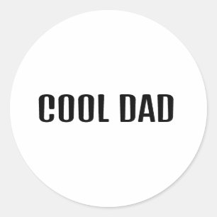 Sticker Rond Papa Cool