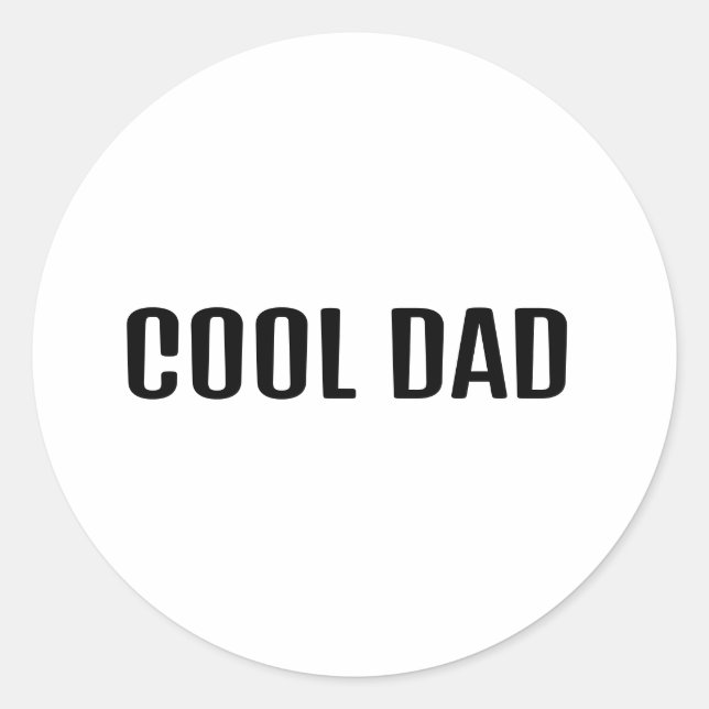 Sticker Rond Papa Cool (Devant)