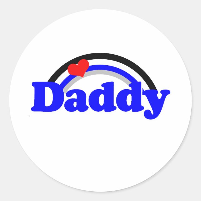 Sticker Rond Papa Cuir (Devant)
