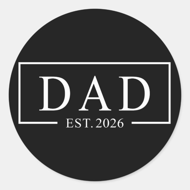 Sticker Rond Papa Est 2026 (Devant)