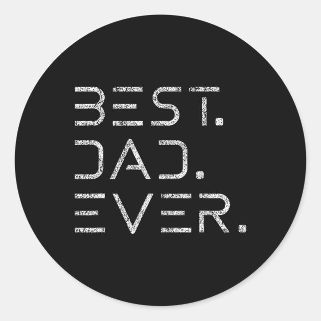 Sticker Rond Papa Ever Chemise Moderne Développeur Programmeur  (Devant)