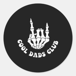 Sticker Rond Papa Fête des pères Chemise Cool Dads Club