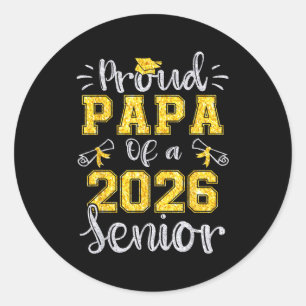 Sticker Rond Papa fier d'un diplômé de terminale 2026