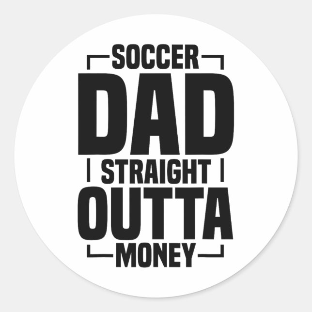 Sticker Rond Papa foot _8  (Devant)