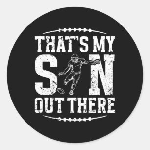 Sticker Rond Papa footballeur Mon fils botteur de foot Papa d'u