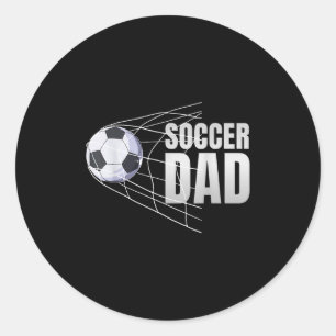 Sticker Rond Papa footballeur sport football footballeur joueur