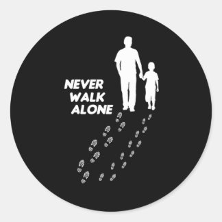 Sticker Rond Papa Père Son Enfant Papa Papa Papa Papa Mari Cade