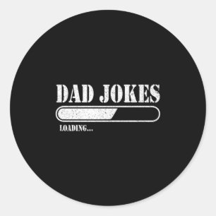Sticker Rond Papa plaisante Chargement Premium