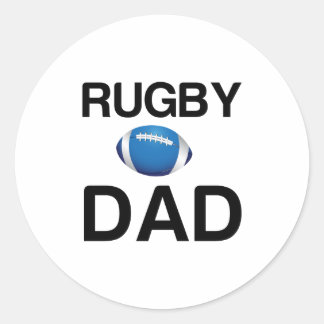 STICKER ROND PAPA RUGBY
