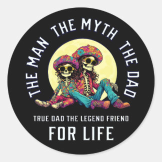 Sticker Rond Papa The Man