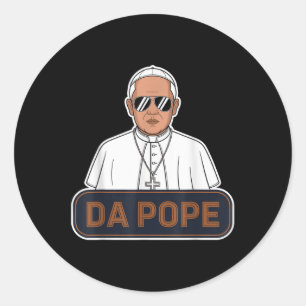 Sticker Rond Pape Robert Prevost - Pape Leo Xiv - Da Pape