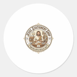 Sticker Rond Papeterie Jésus Papeterie Jésus Christ