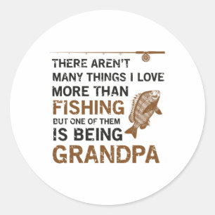 Sticker Rond Papi il n'y a pas beaucoup de choses que j'aime pl