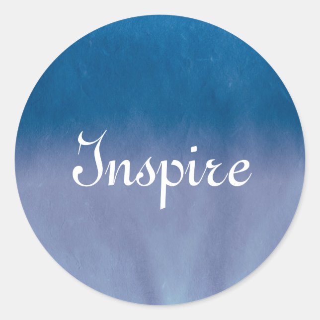 Sticker Rond Papier 3 d'aquarelle de texture de fond (Devant)