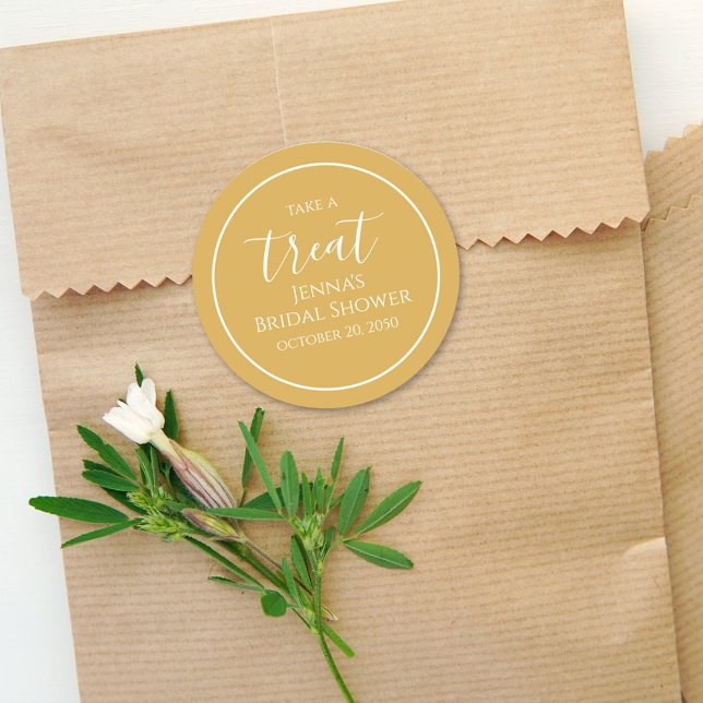 Sticker Rond Papier calligraphié aquarelle simple pour une fête (Créateur téléchargé)