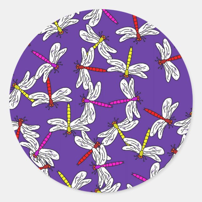 Sticker Rond Papier peint (Devant)