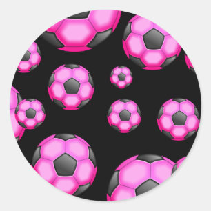 Sticker Rond Papier peint de soccer