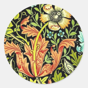 Sticker Rond Papier peint de William Morris