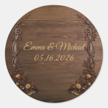 Papier Vélin Vintage Bronze Floral Rustique Automn