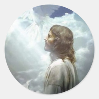Sticker Rond Papiers peints Jésus-Christ-15